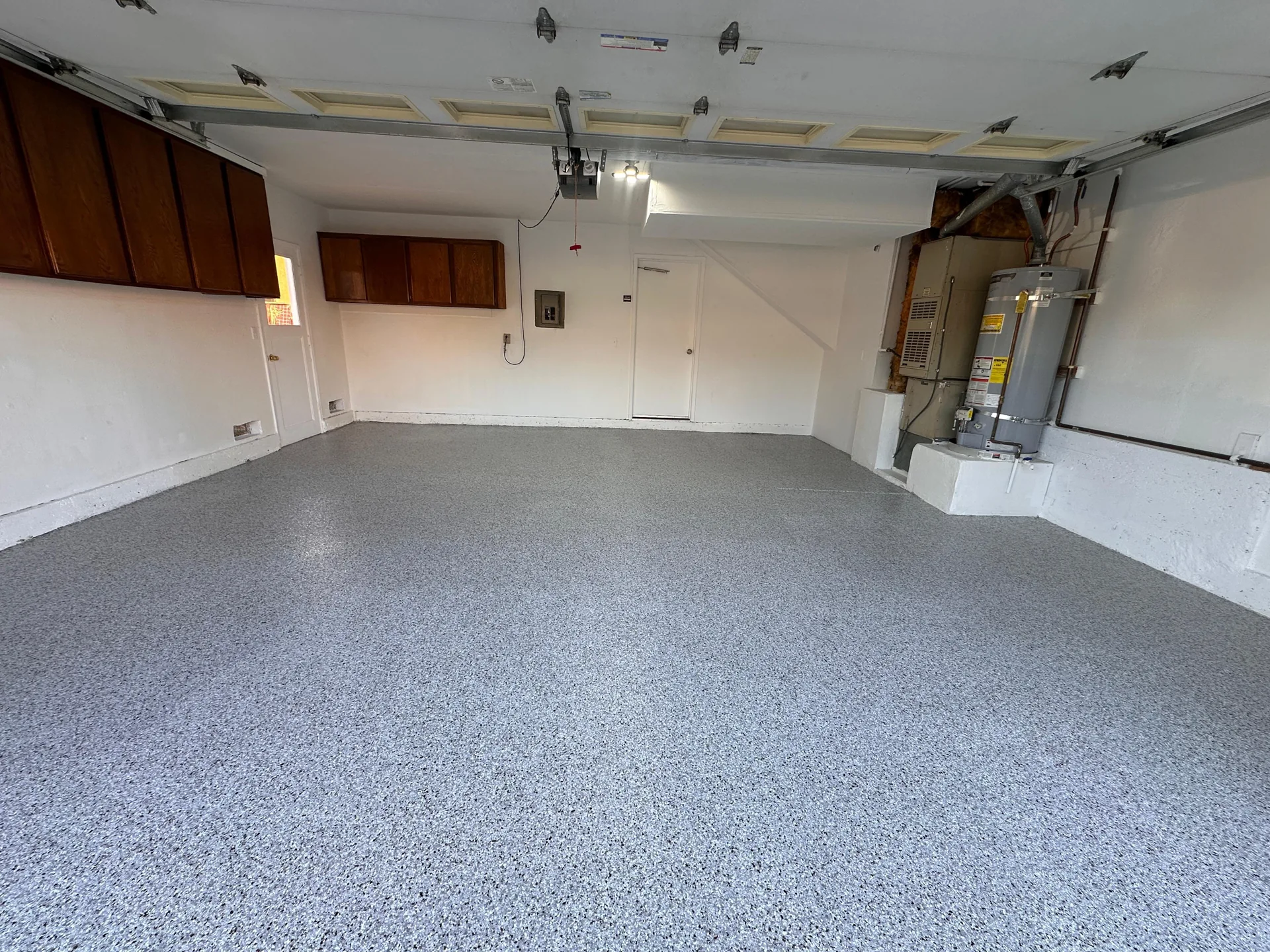 Finished epoxy garage floor by Heavy Duty Epoxy