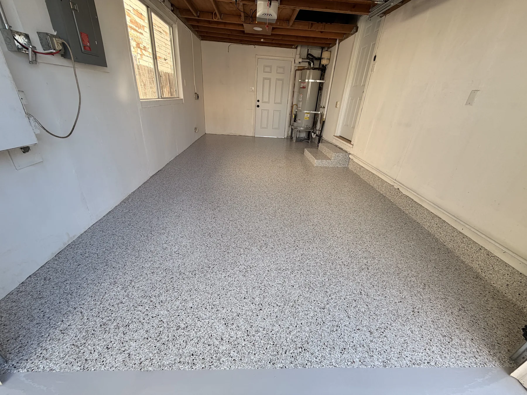 Flake epoxy floor